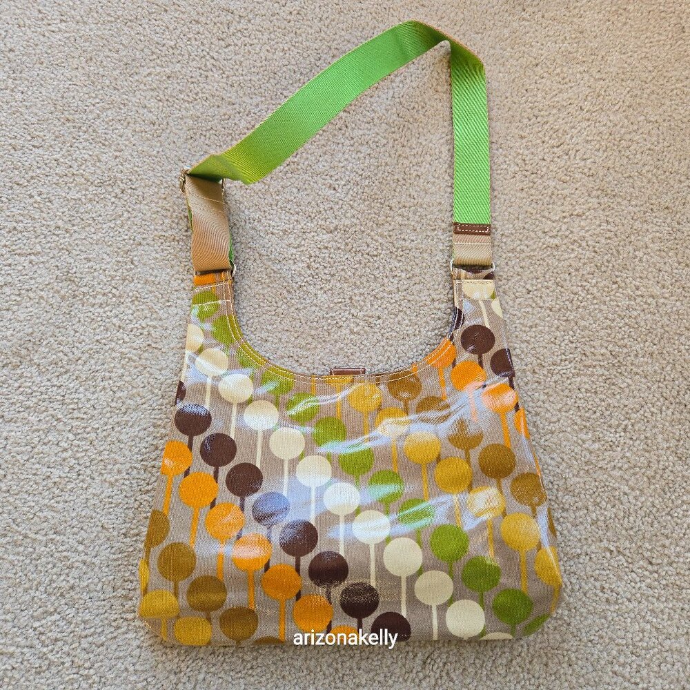 Orla Kiely Lollipop Crossbody Bag Coated Cotton Canvas